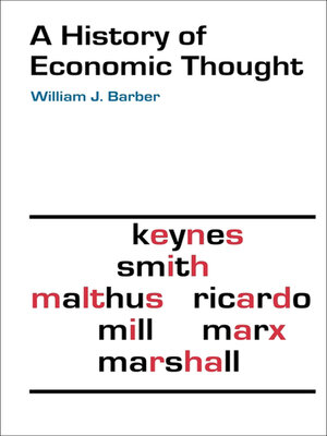 cover image of A History of Economic Thought